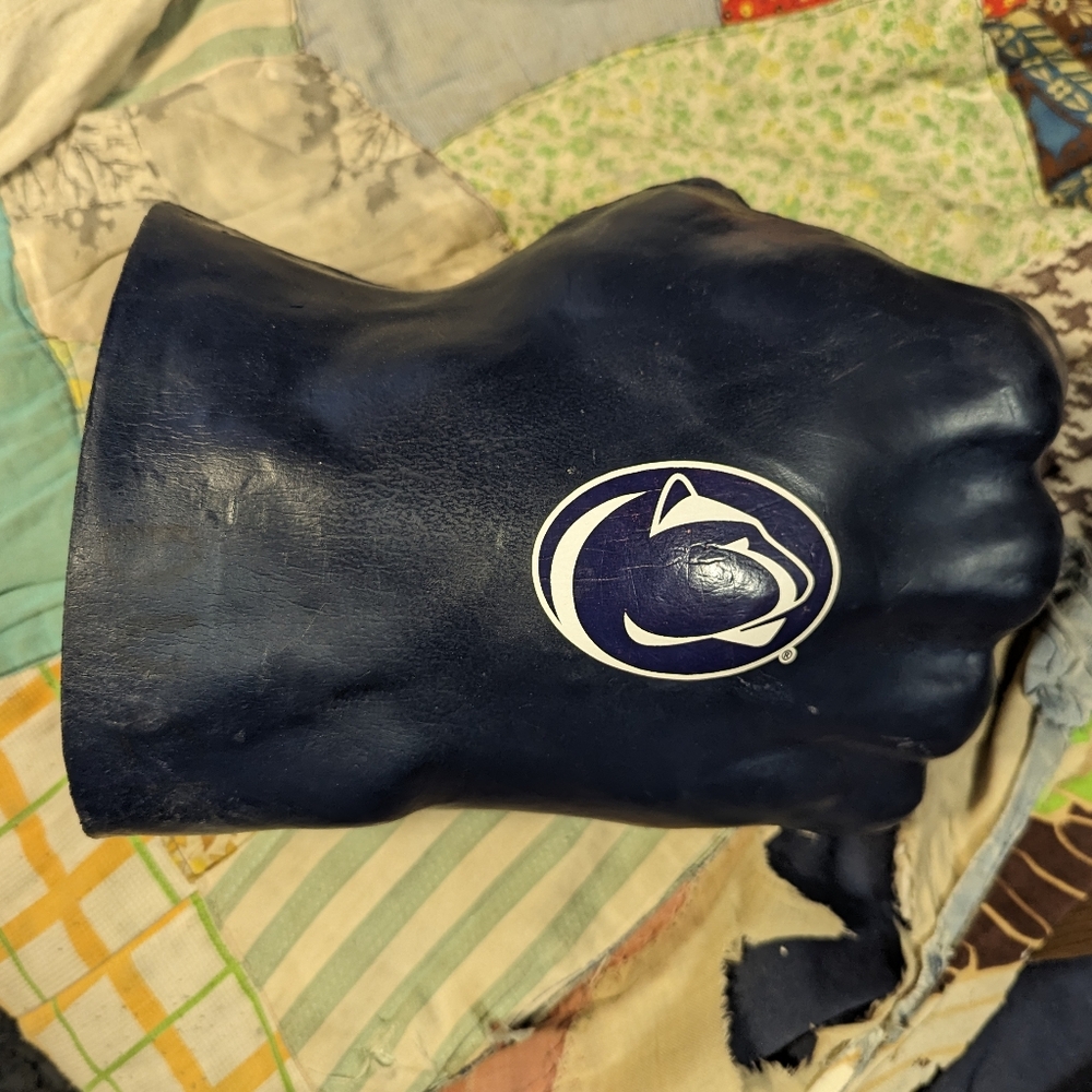 Rare Penn State Nittany Lion Fan Fist with Beverage/Cup Holder